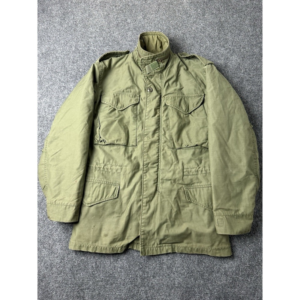 Mens Military Field Jacket OG-107 With Liner Cold Weather USA, Size S